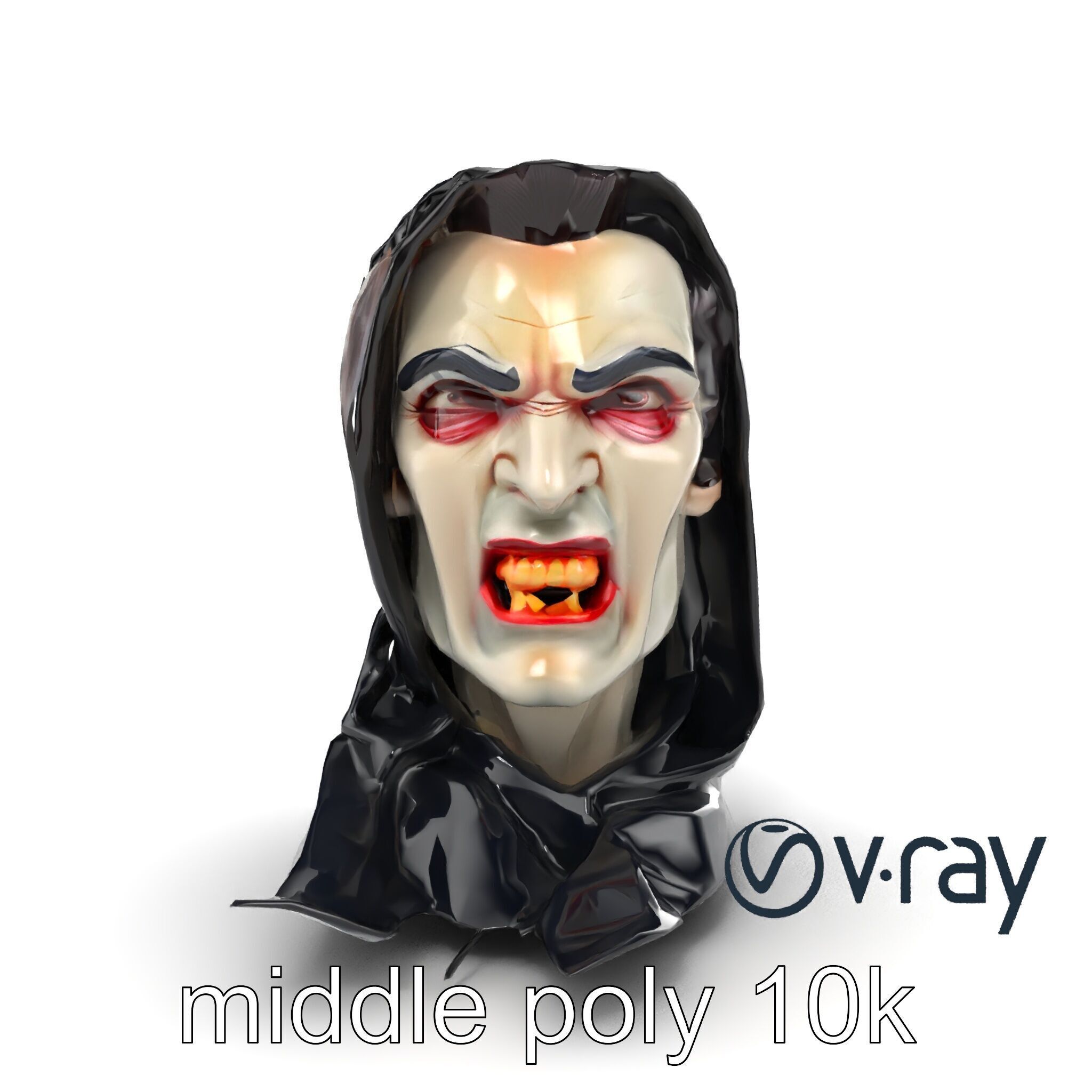 Vampire Gothic Horror Character model pack Low-poly 3D model_14