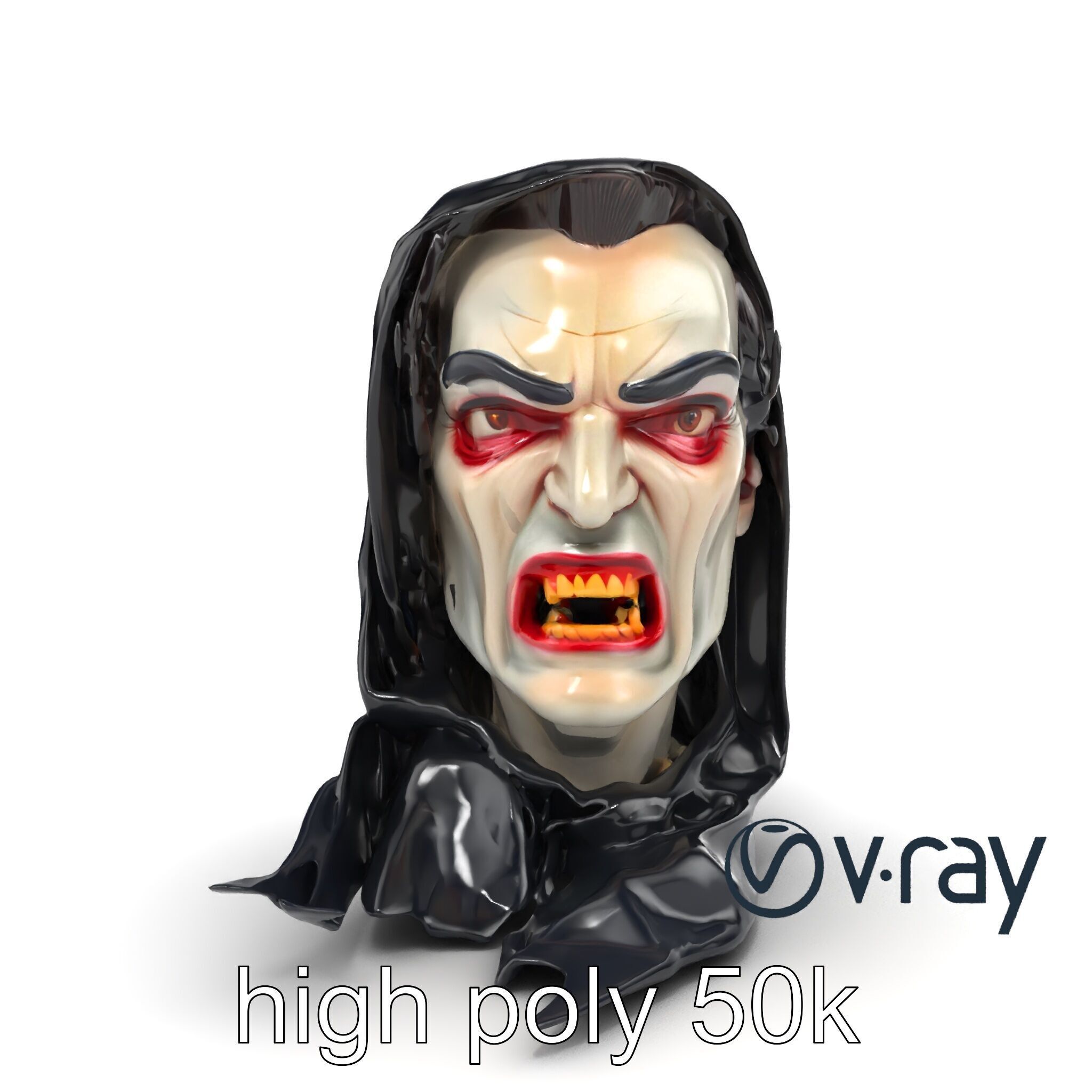 Vampire Gothic Horror Character model pack Low-poly 3D model_28