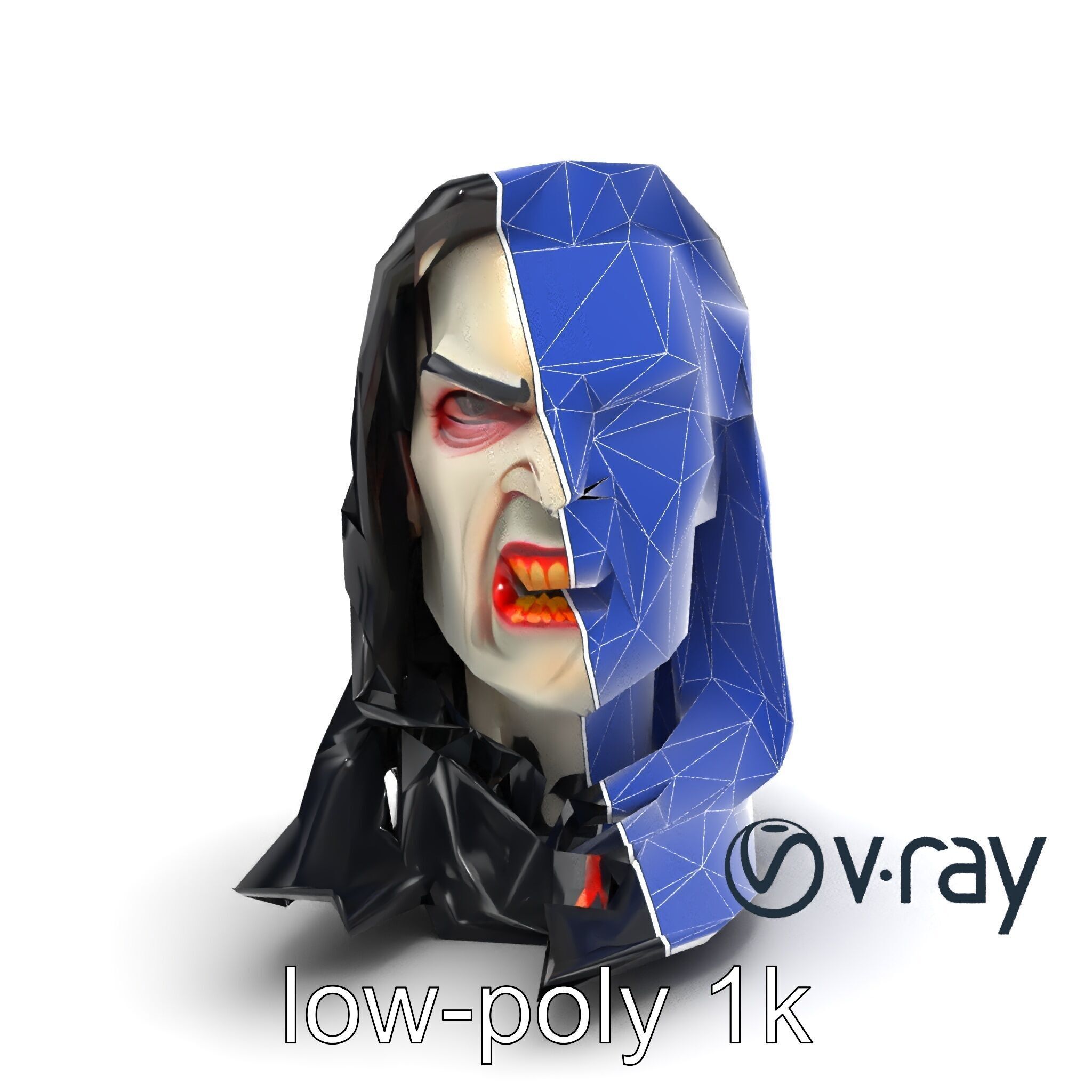 Vampire Gothic Horror Character model pack Low-poly 3D model_27