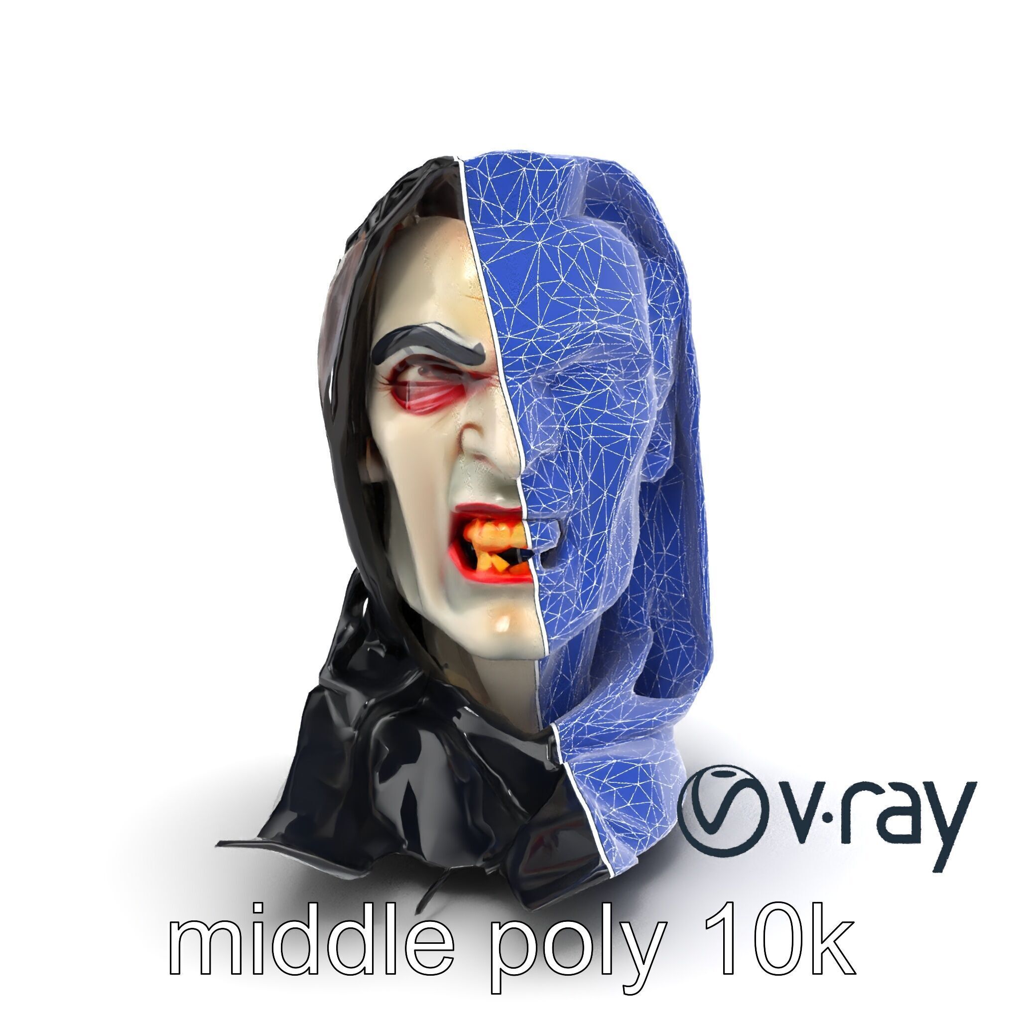 Vampire Gothic Horror Character model pack Low-poly 3D model_30