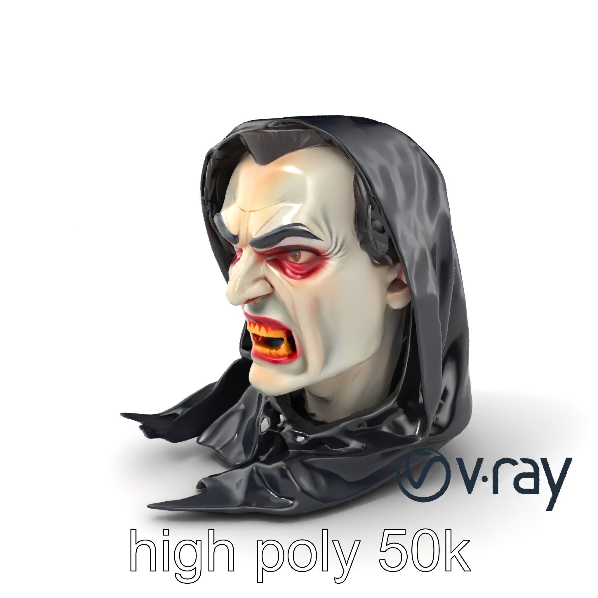 Vampire Gothic Horror Character model pack Low-poly 3D model_6
