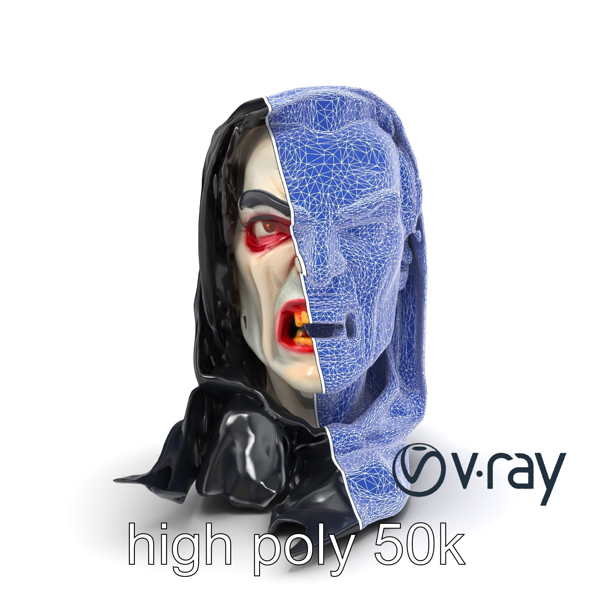 Vampire Gothic Horror Character model pack Low-poly 3D model_23