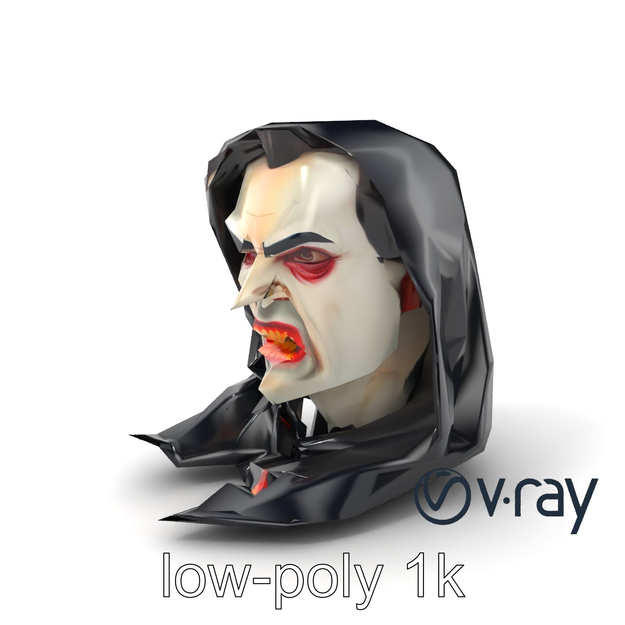 Vampire Gothic Horror Character model pack Low-poly 3D model_2