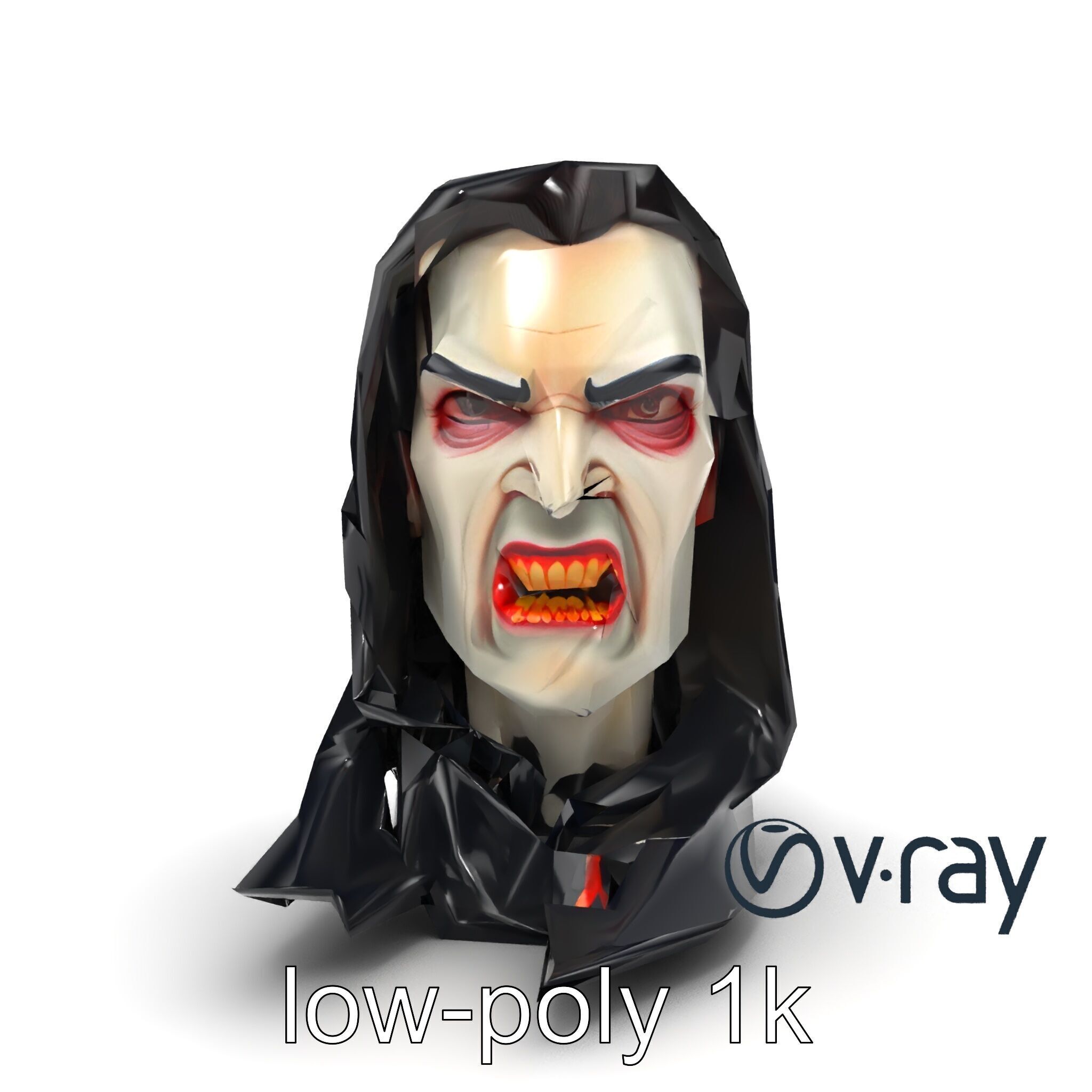 Vampire Gothic Horror Character model pack Low-poly 3D model_25
