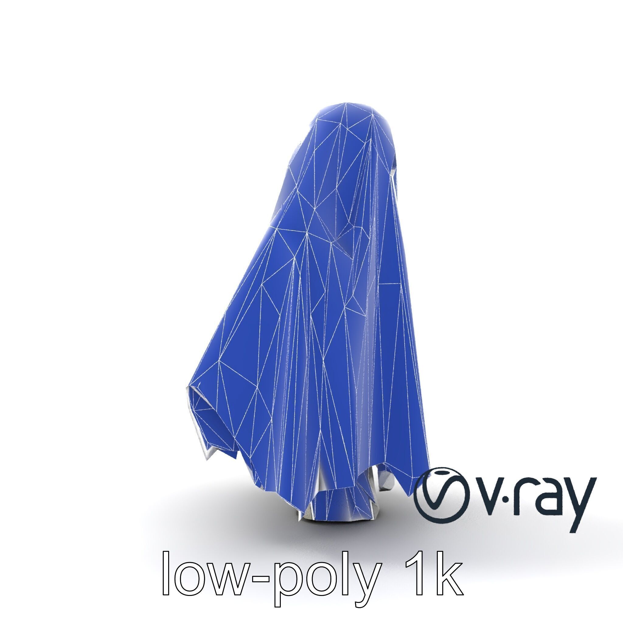 Eerie Ghost with Flowing Sheet model pack Low-poly 3D model_22