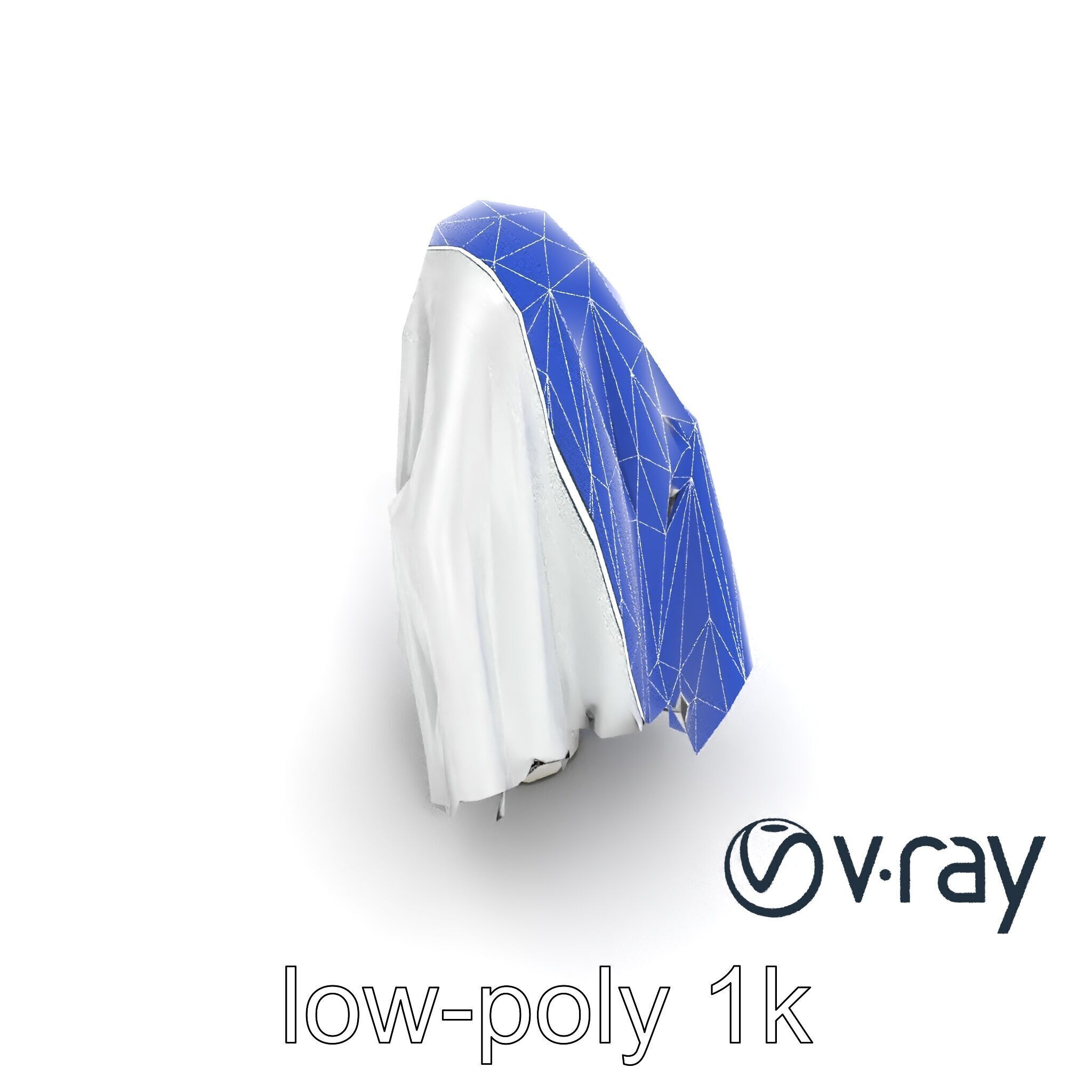 Eerie Ghost with Flowing Sheet model pack Low-poly 3D model_20