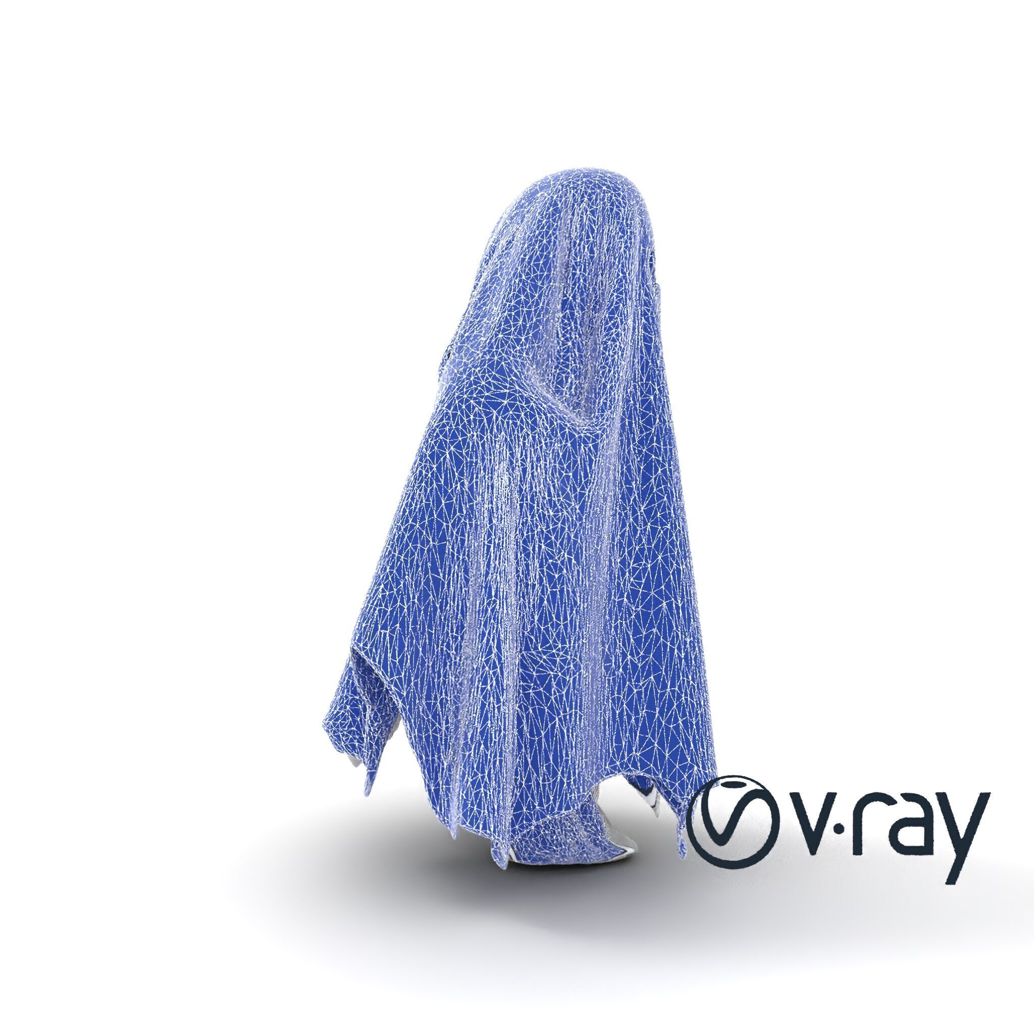 Eerie Ghost with Flowing Sheet model pack Low-poly 3D model_26