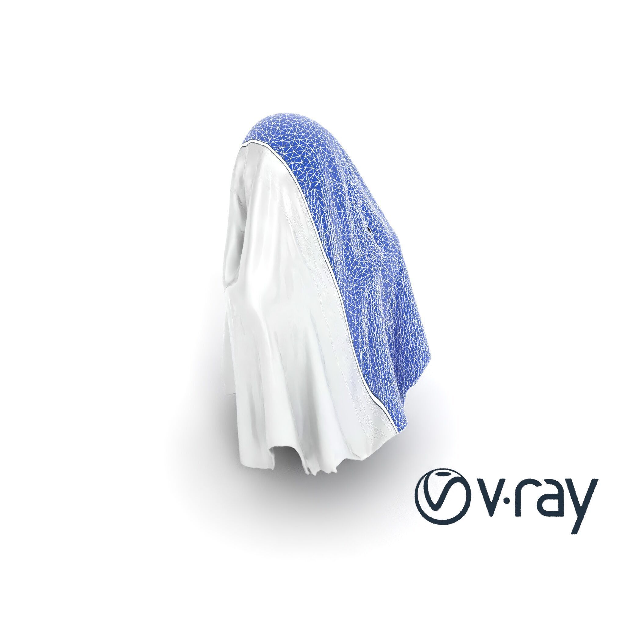 Eerie Ghost with Flowing Sheet model pack Low-poly 3D model_17