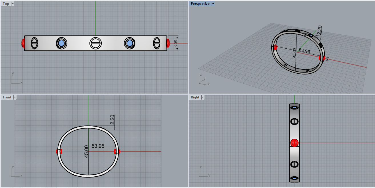 Bracelet Love 67447 3D print model_3