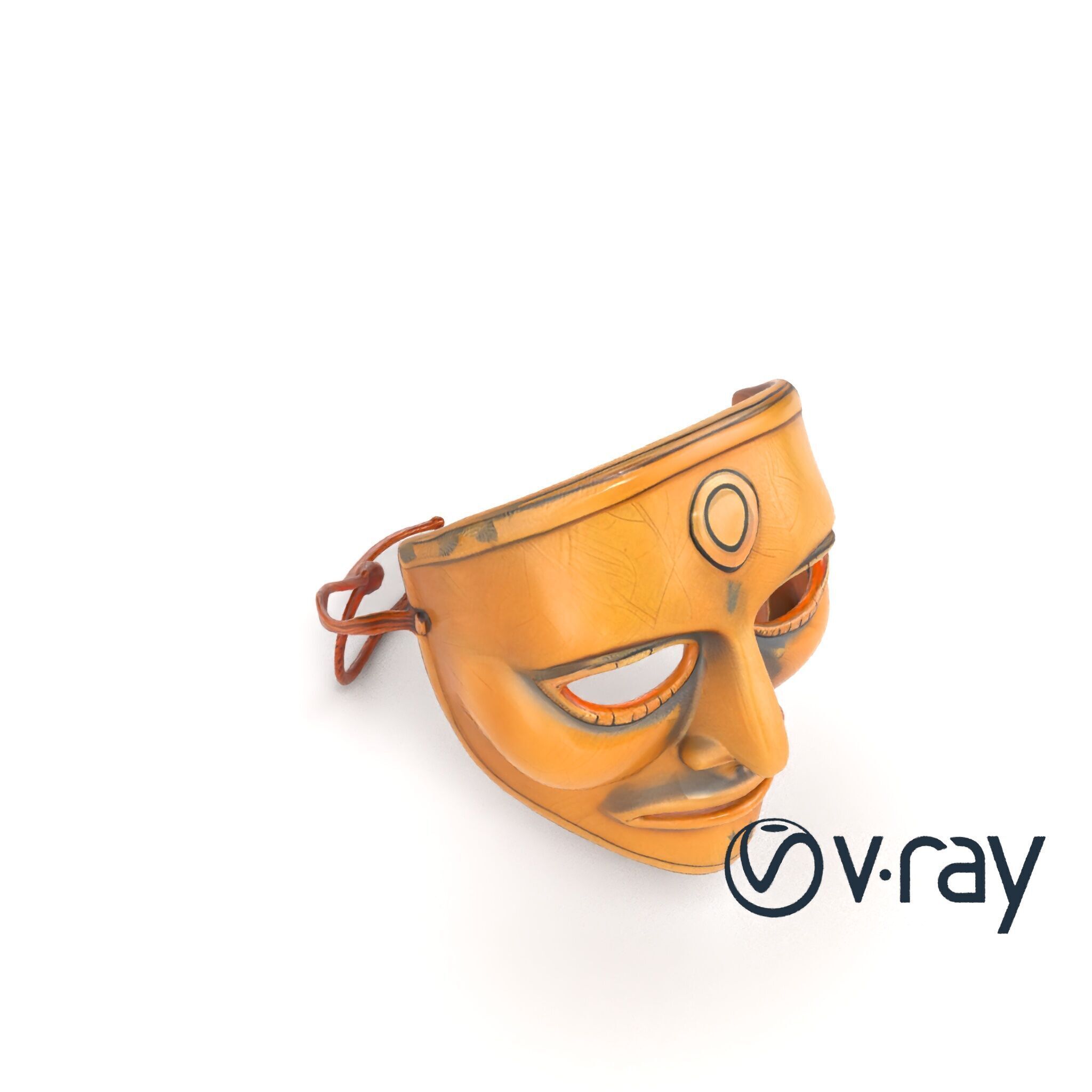 Ceremonial Ritual Mask Natural Design model pack Low-poly 3D model_13