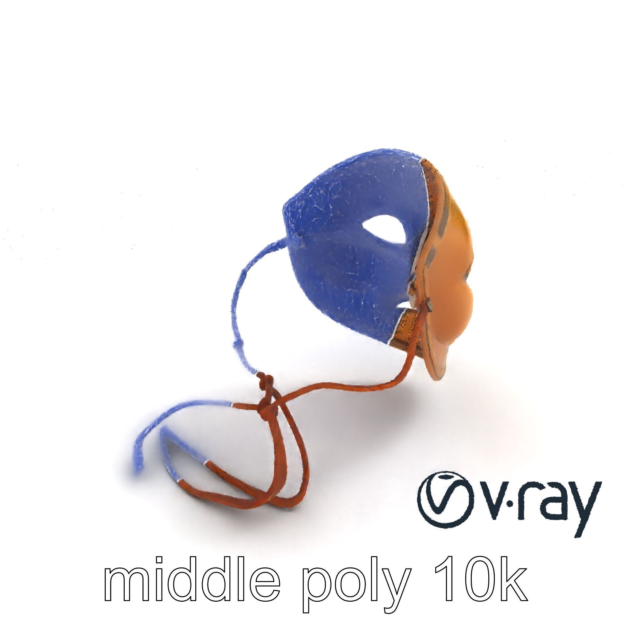 Ceremonial Ritual Mask Natural Design model pack Low-poly 3D model_12