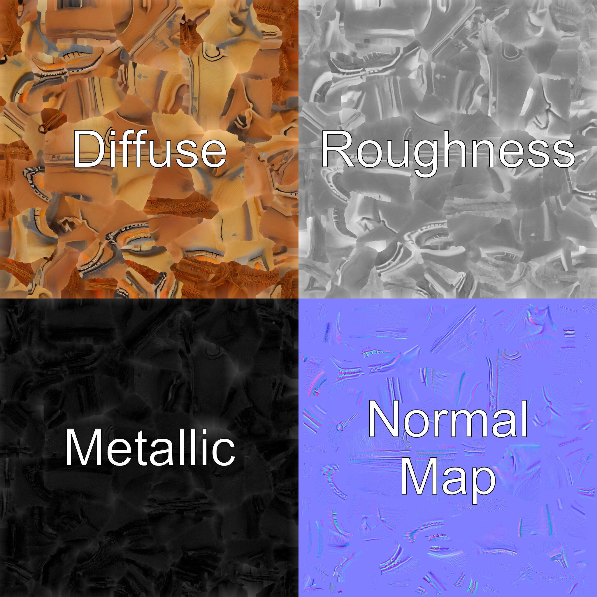 Ceremonial Ritual Mask Natural Design model pack Low-poly 3D model_1