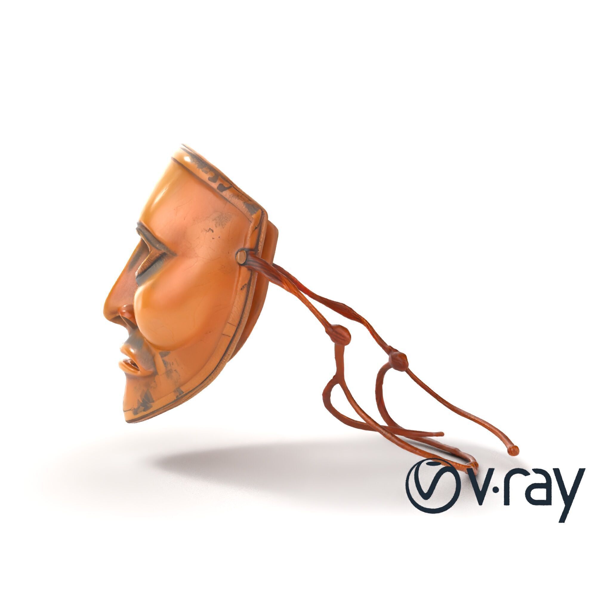 Ceremonial Ritual Mask Natural Design model pack Low-poly 3D model_22
