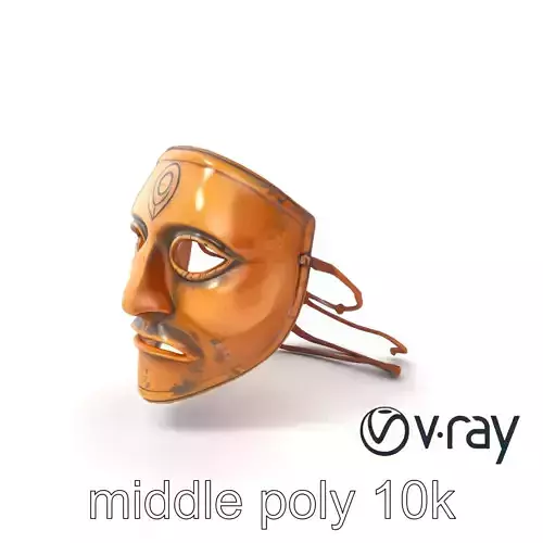 Ceremonial Ritual Mask Natural Design model pack