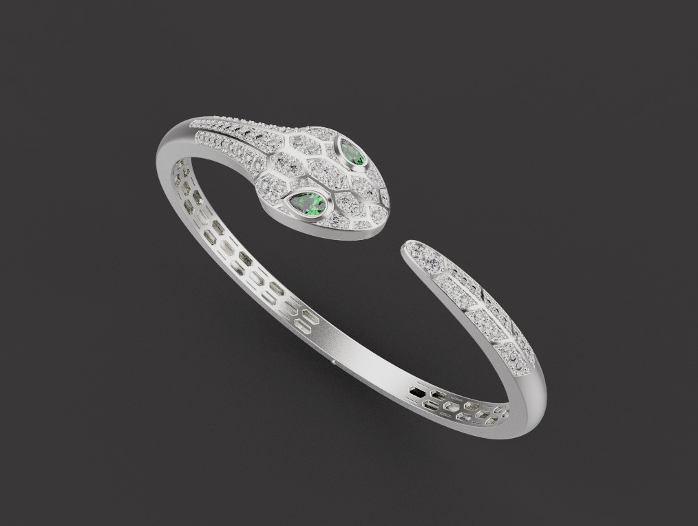 Snake Ring 67402 3D print model_3