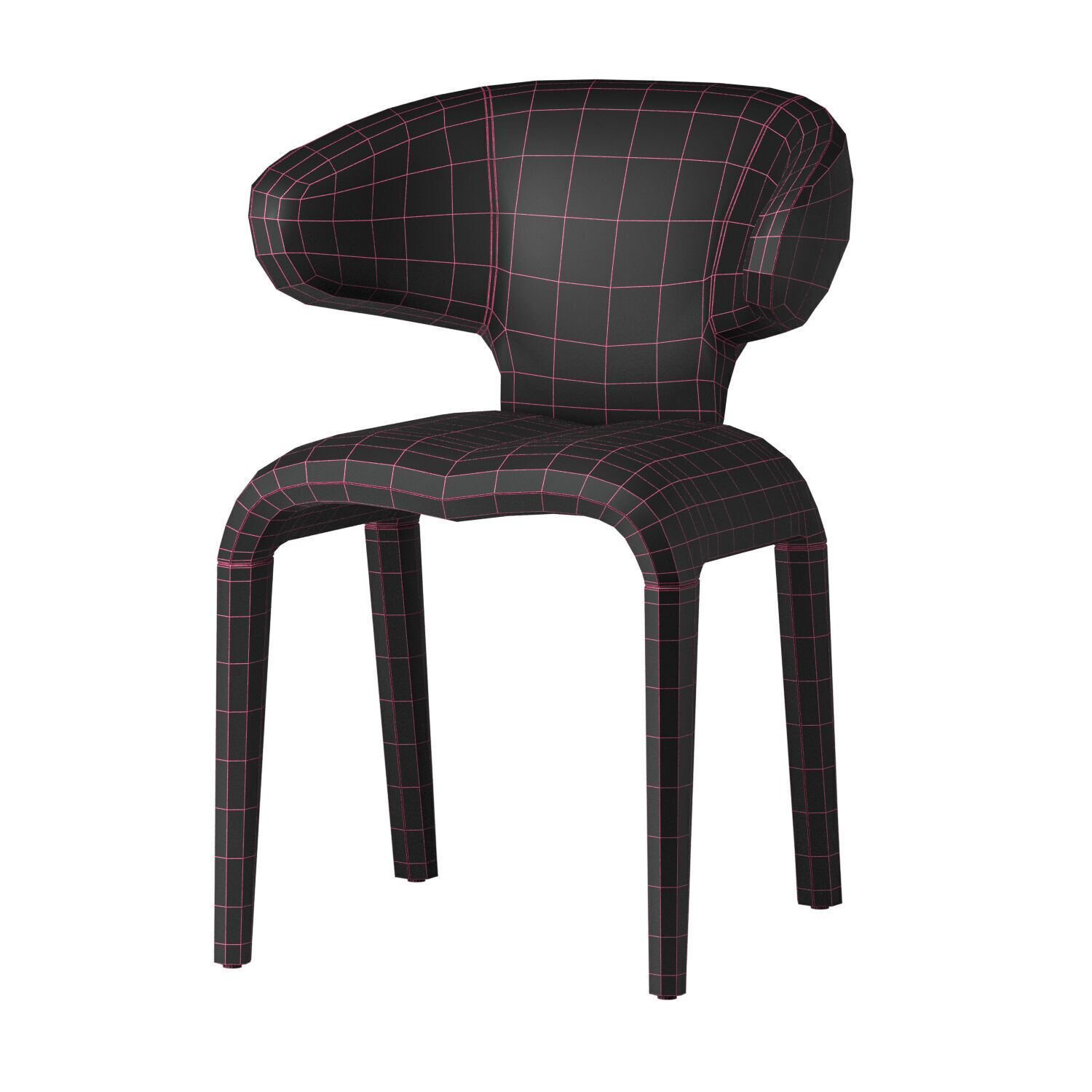Dining Chair Josephine 3D model_5