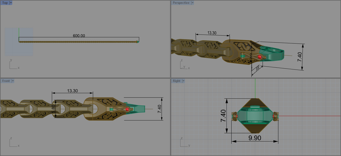 Chain 66986 3D print model_6