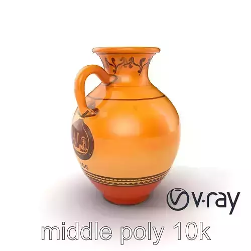 Ancient Greek Amphora Painted Design model pack