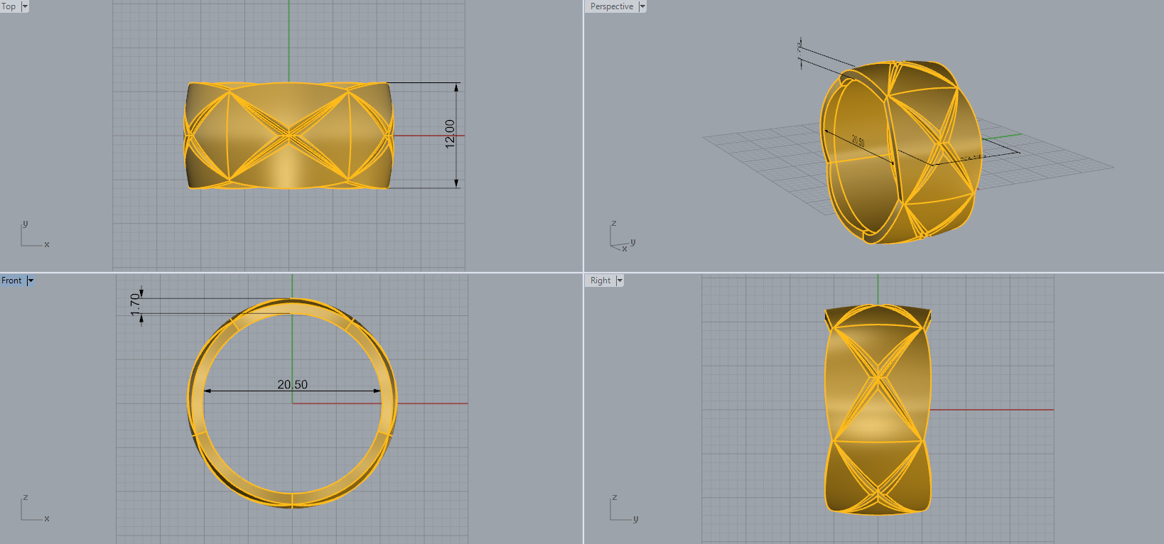 Ring 66117 3D print model_5