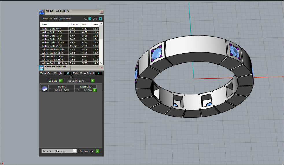 Rings 66113 3D print model_7