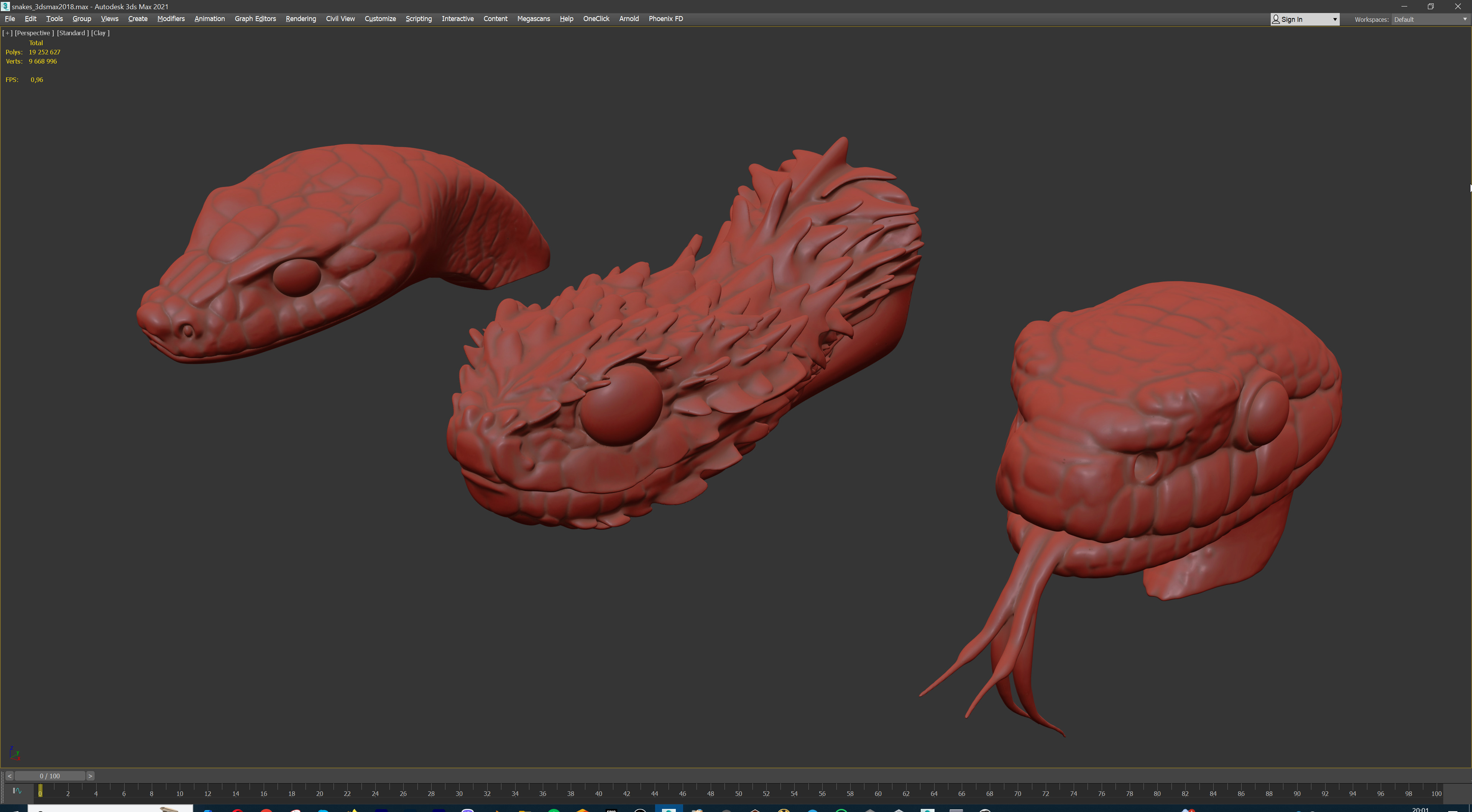 Ultimate Snake Head Pack  48 HighPoly Stylized Assets 3D model_47