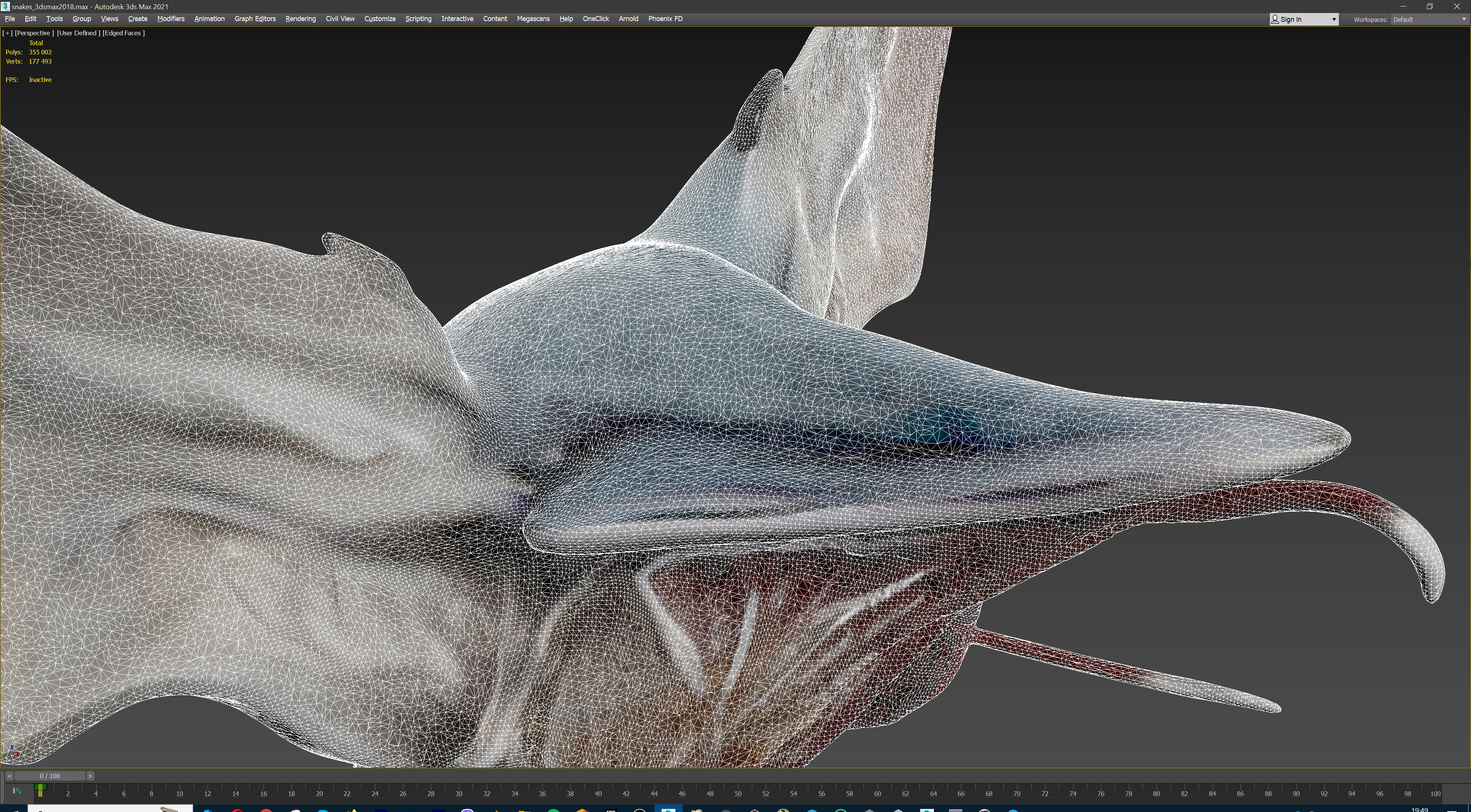 Ultimate Snake Head Pack  48 HighPoly Stylized Assets 3D model_21