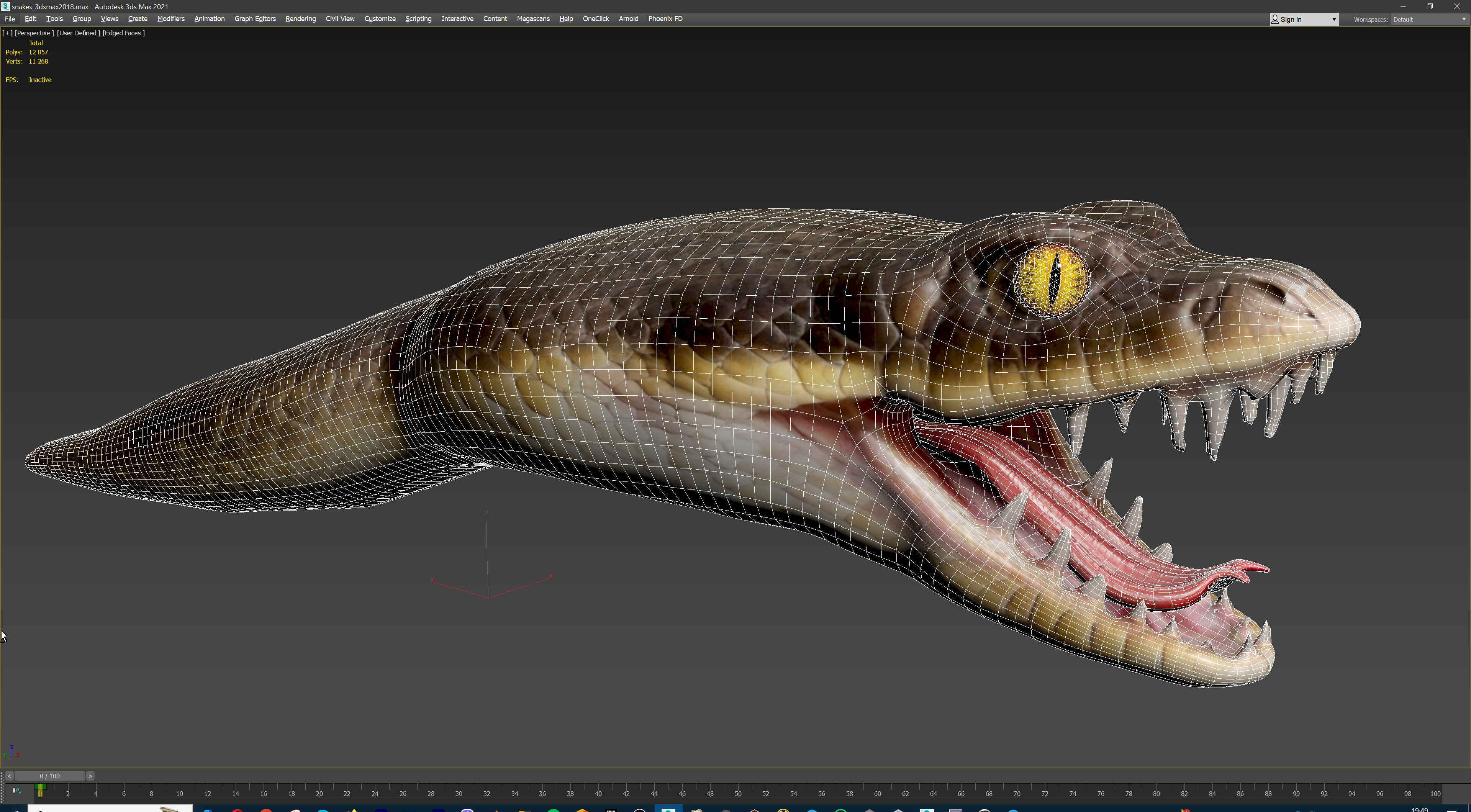 Ultimate Snake Head Pack  48 HighPoly Stylized Assets 3D model_22