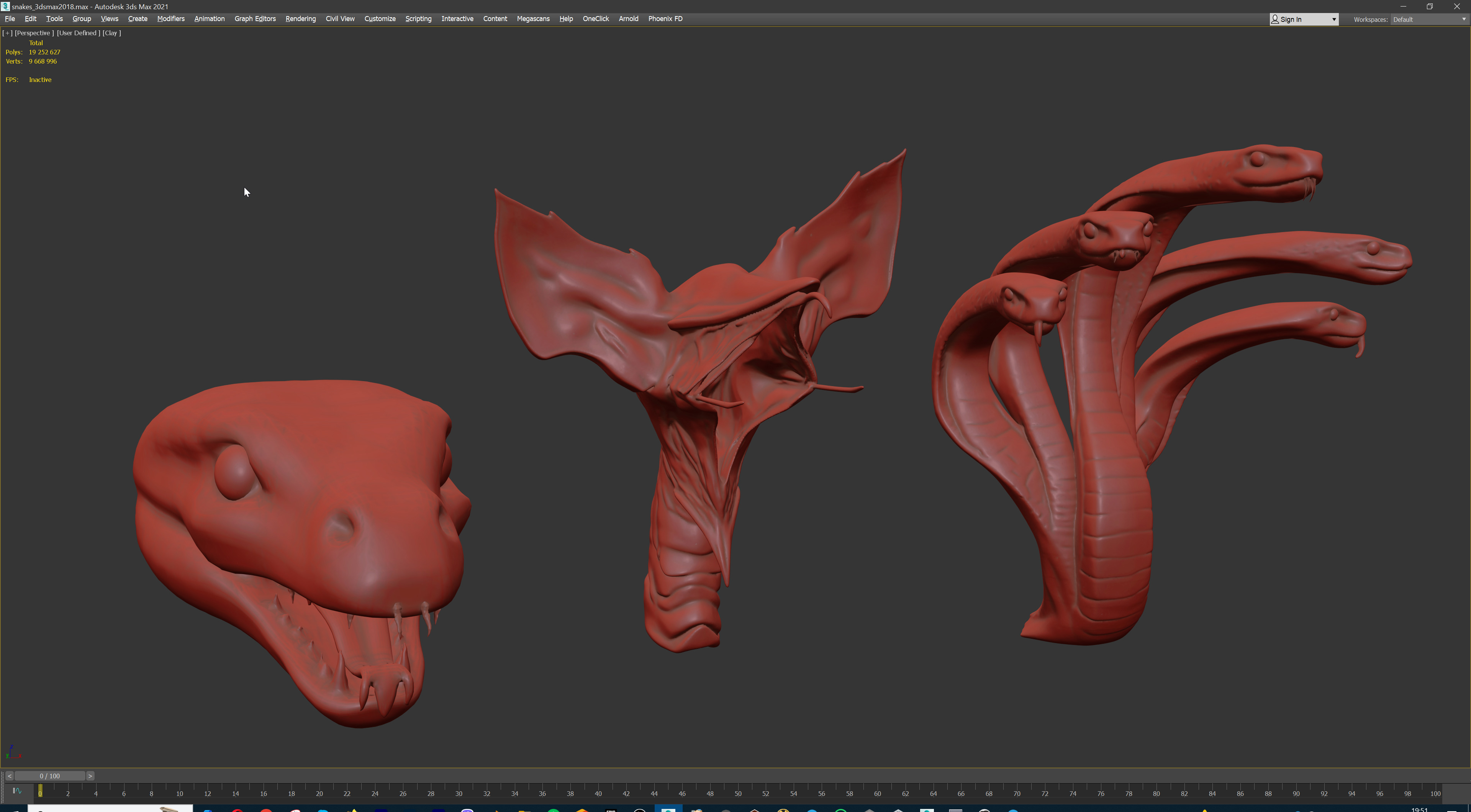 Ultimate Snake Head Pack  48 HighPoly Stylized Assets 3D model_25