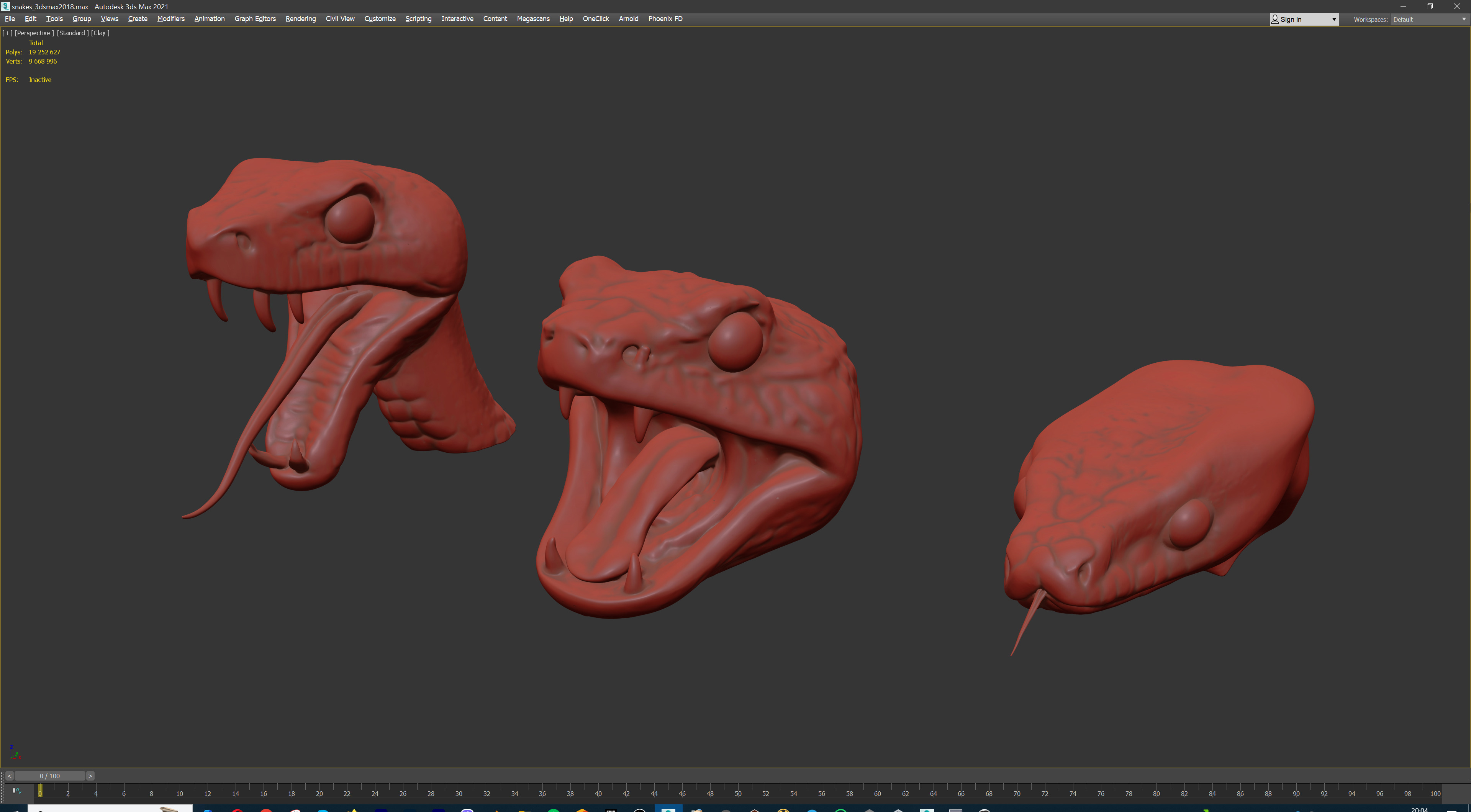 Ultimate Snake Head Pack  48 HighPoly Stylized Assets 3D model_51