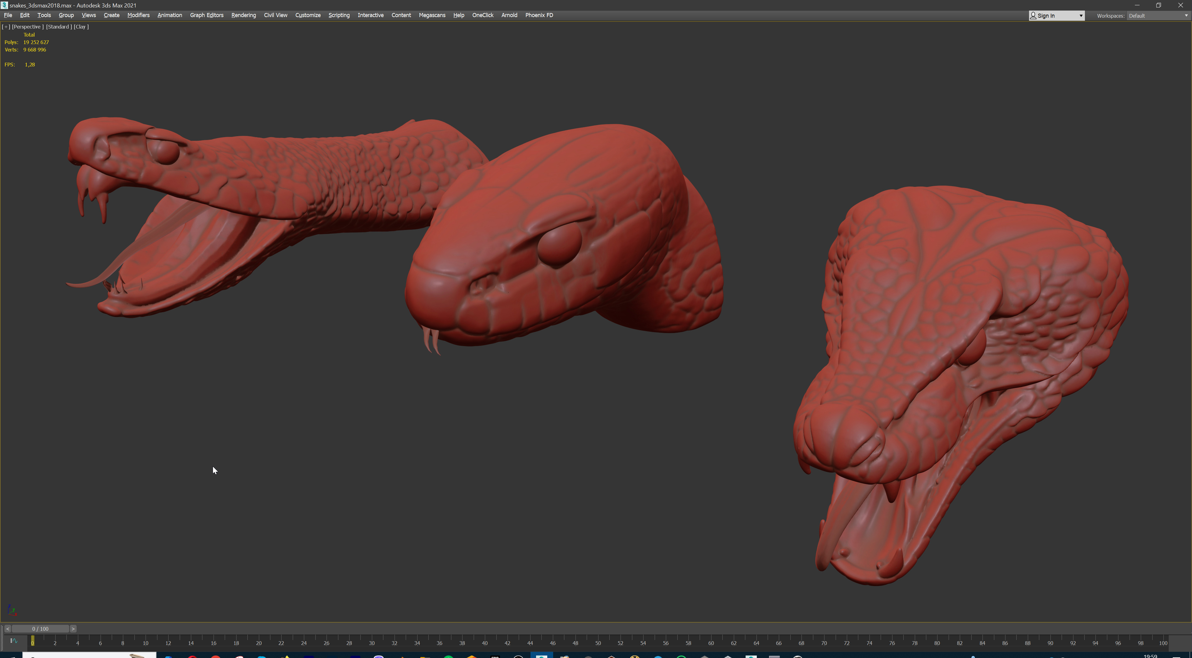 Ultimate Snake Head Pack  48 HighPoly Stylized Assets 3D model_41