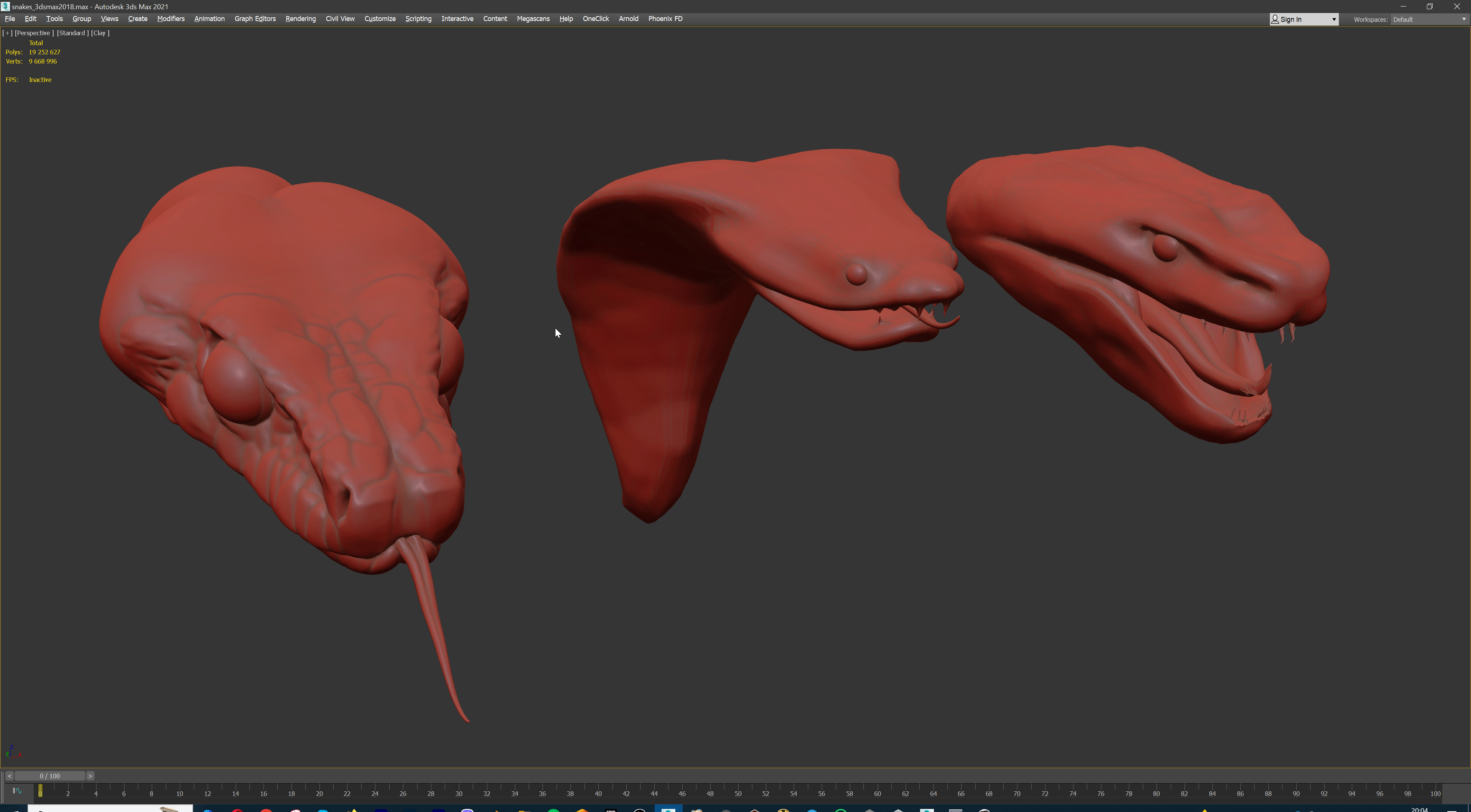 Ultimate Snake Head Pack  48 HighPoly Stylized Assets 3D model_49