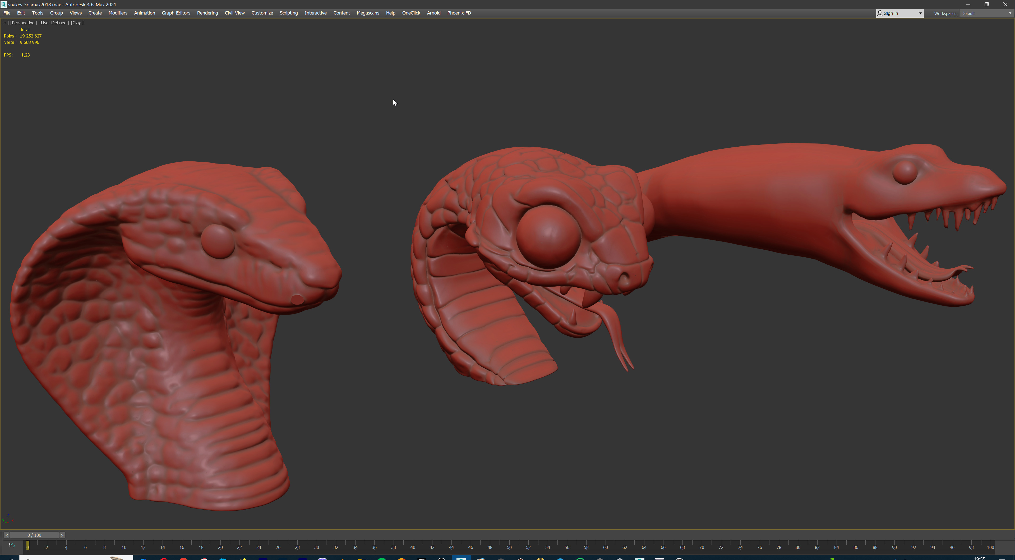 Ultimate Snake Head Pack  48 HighPoly Stylized Assets 3D model_35