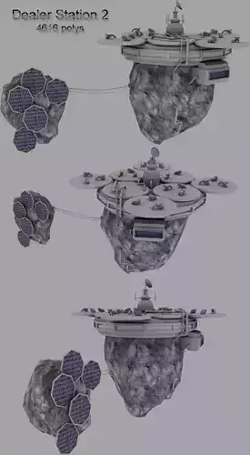 Dealer station Free 3D model