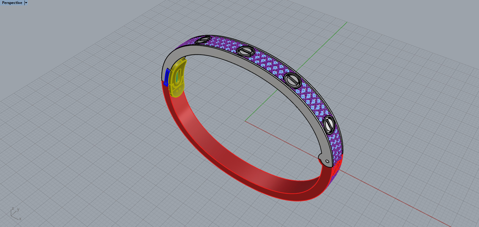Bracelet 65200 3D print model_3