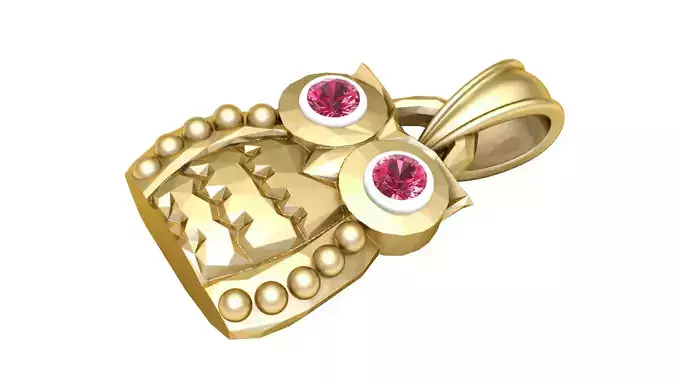 EAGLE BIRD PENDANT 3D PRITNABLE  MODEL 