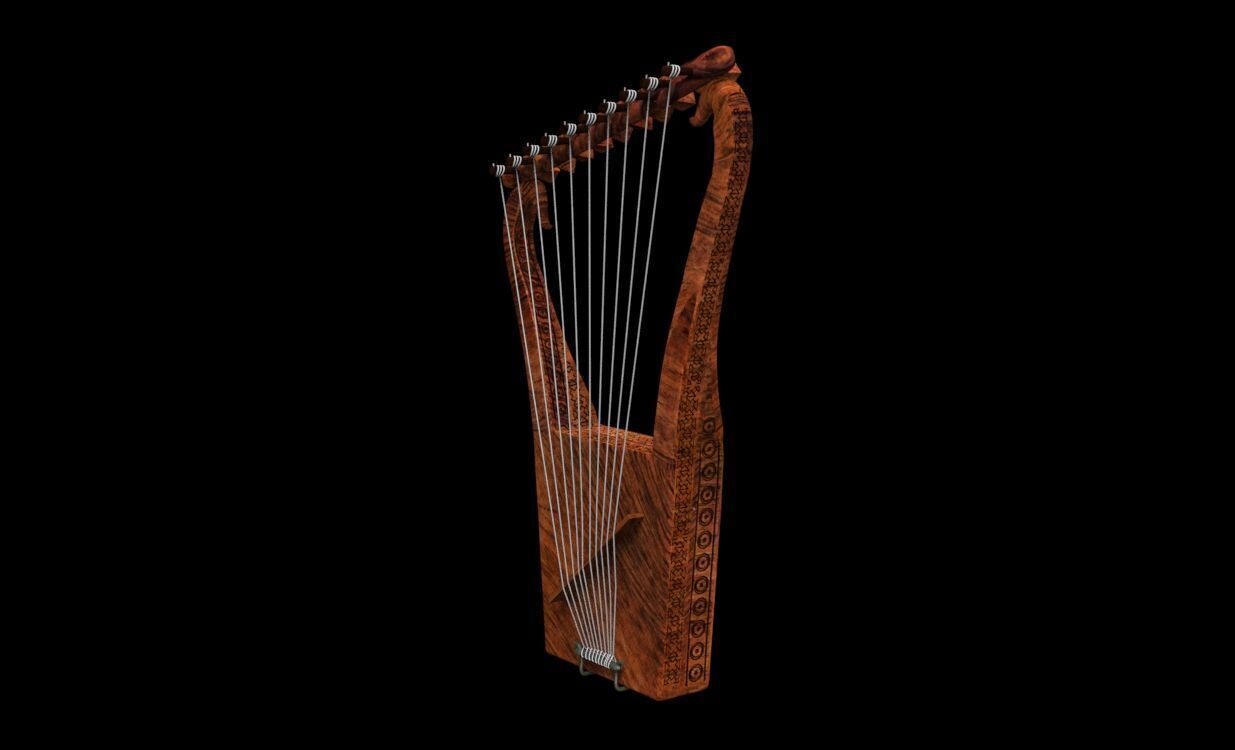 Harp of David 3D print model_2