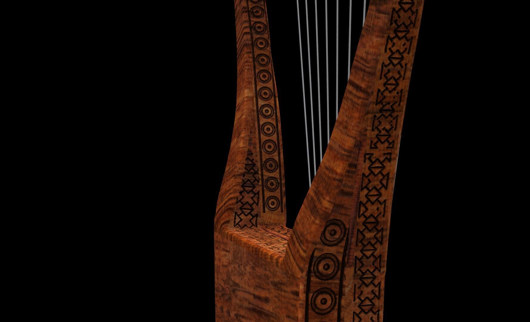 Harp of David 3D print model_14