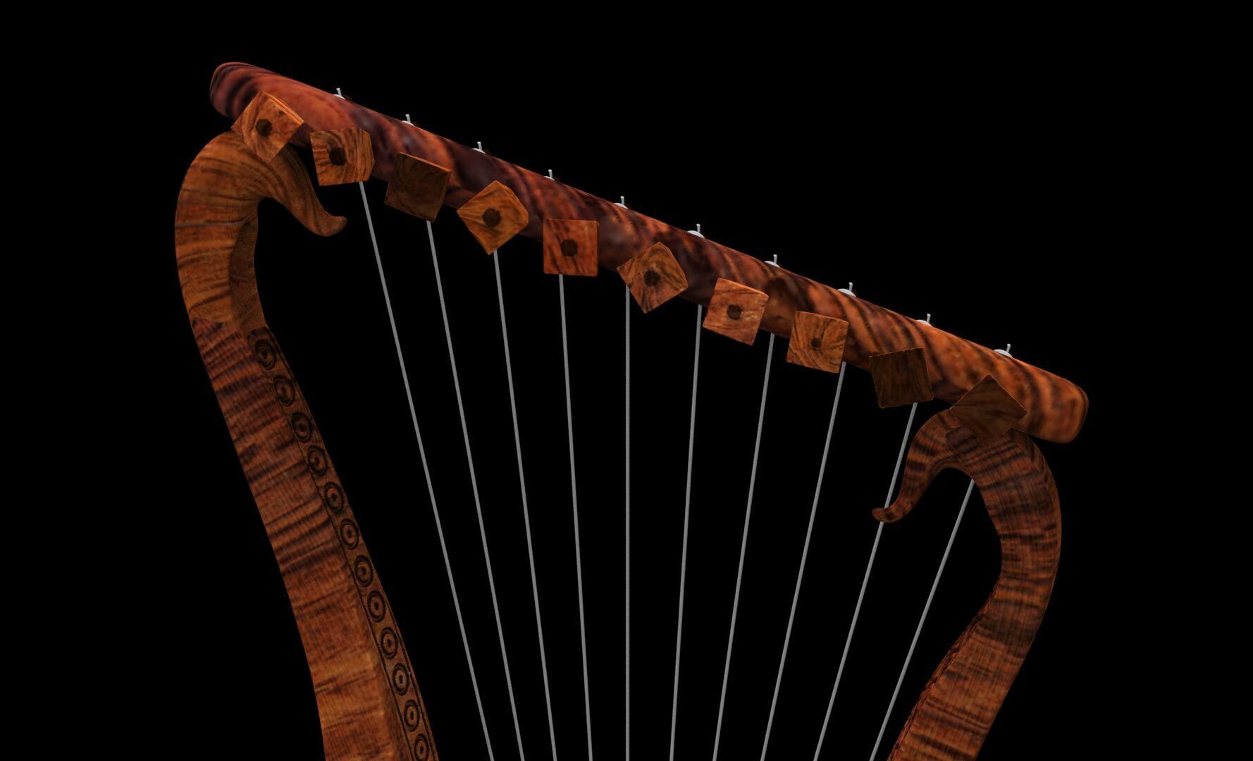 Harp of David 3D print model_11