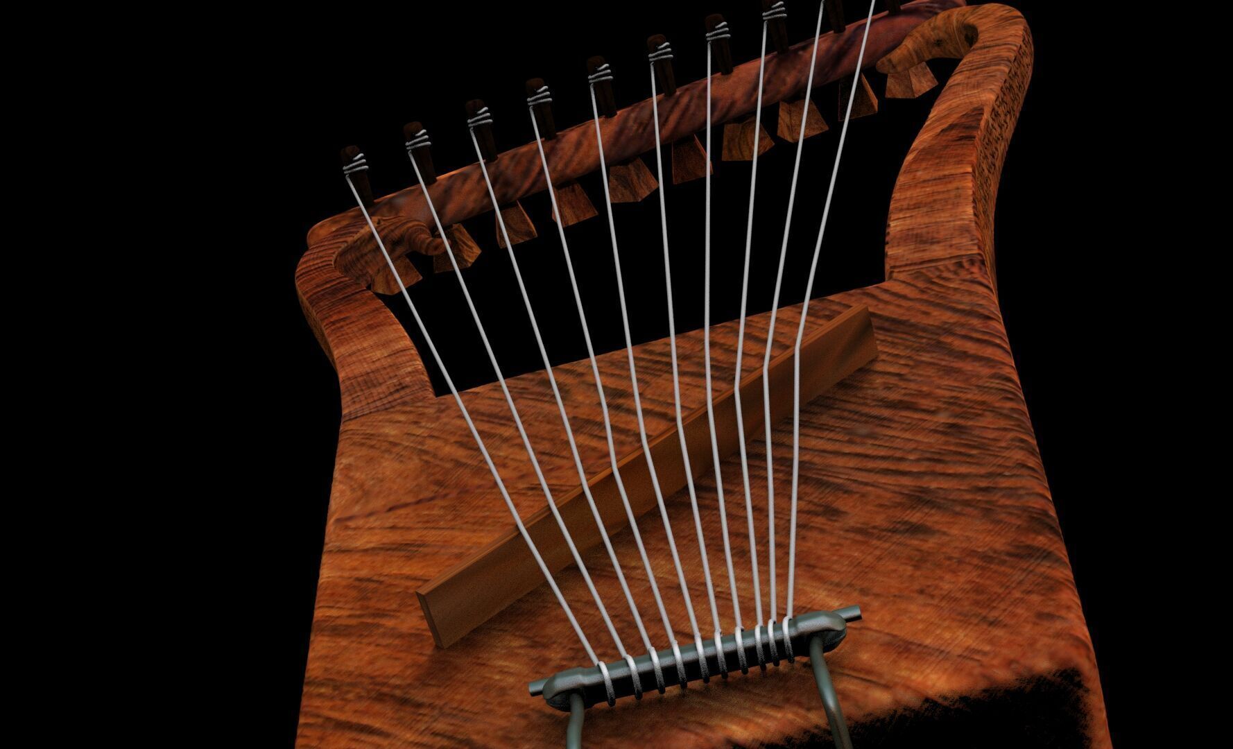 Harp of David 3D print model_15