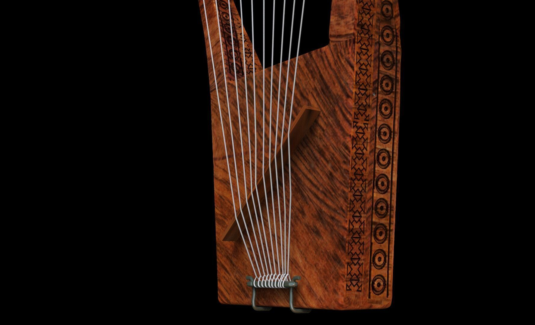 Harp of David 3D print model_17