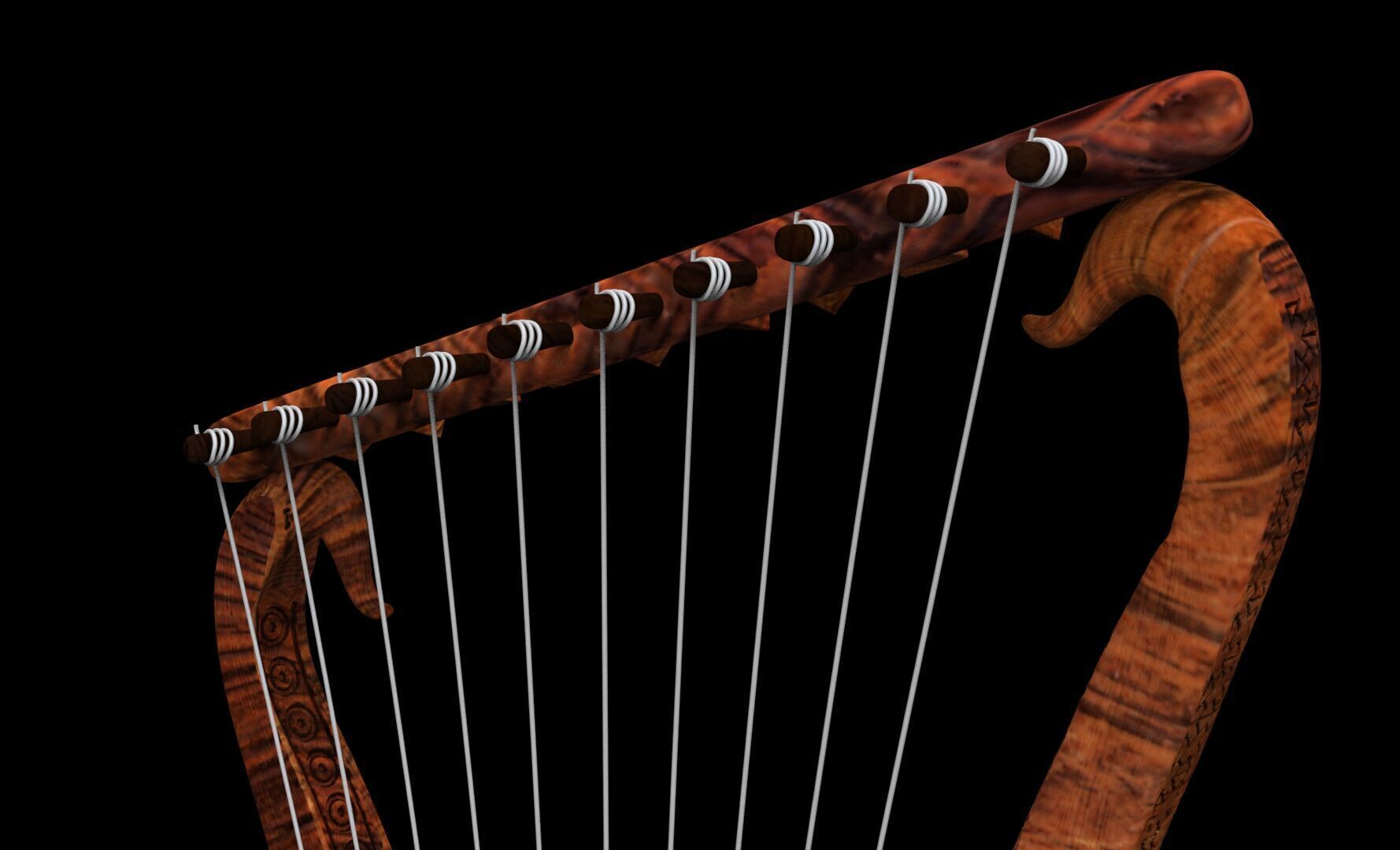 Harp of David 3D print model_12