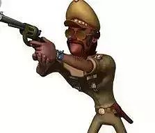  Stylized 3D Police Character Model  Rigged and Animated  Low-poly 3D model