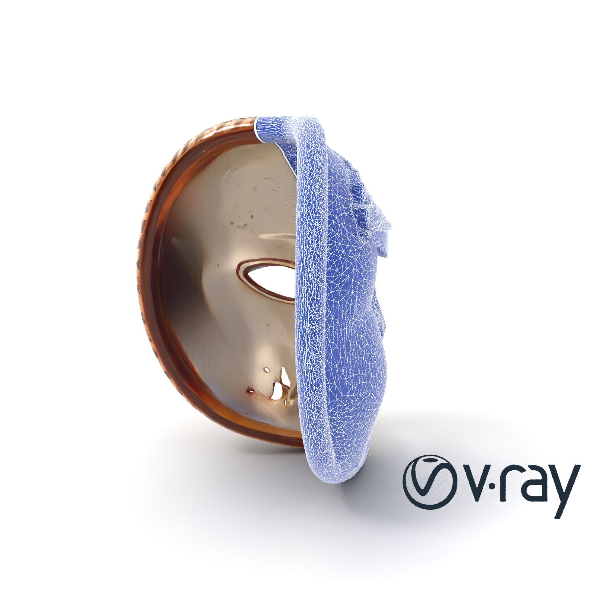 Ancient Ritual Carved Mask model pack Low-poly 3D model_20