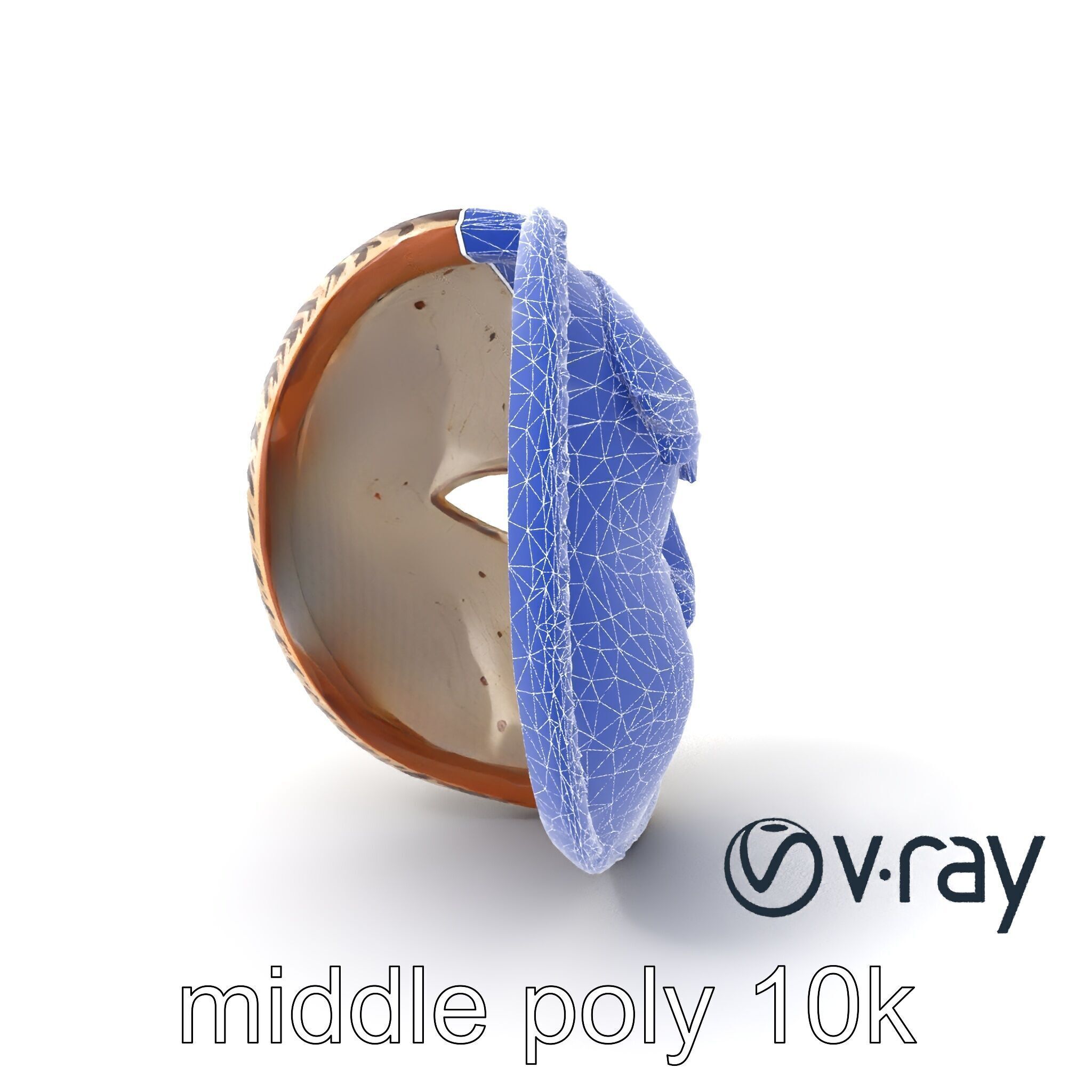 Ancient Ritual Carved Mask model pack Low-poly 3D model_13