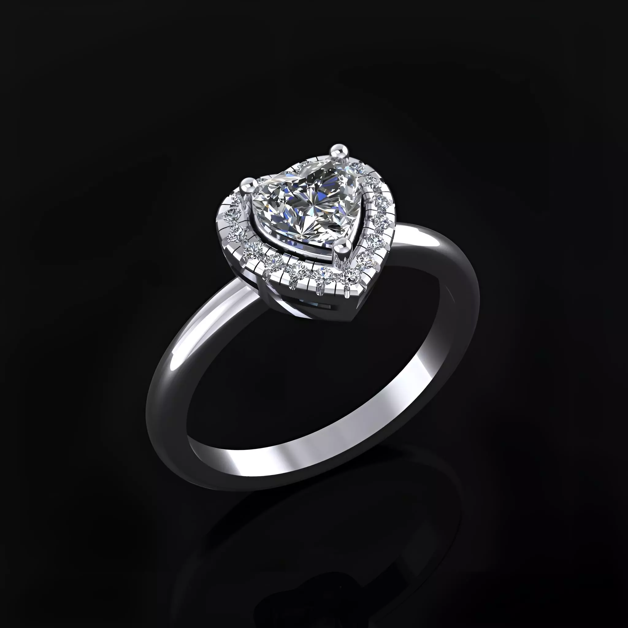 Heart Ring 3D print model