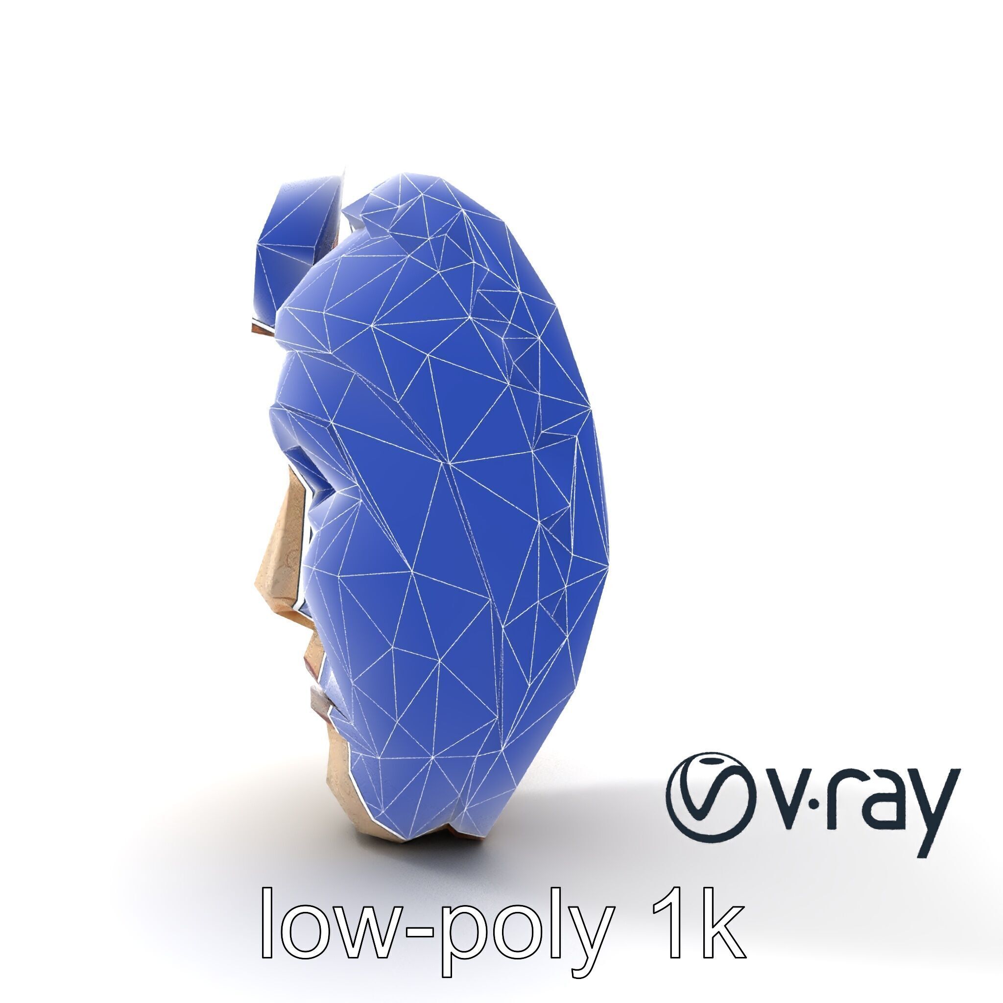 Ceremonial Mask Ancient Ritual model pack Low-poly 3D model_12