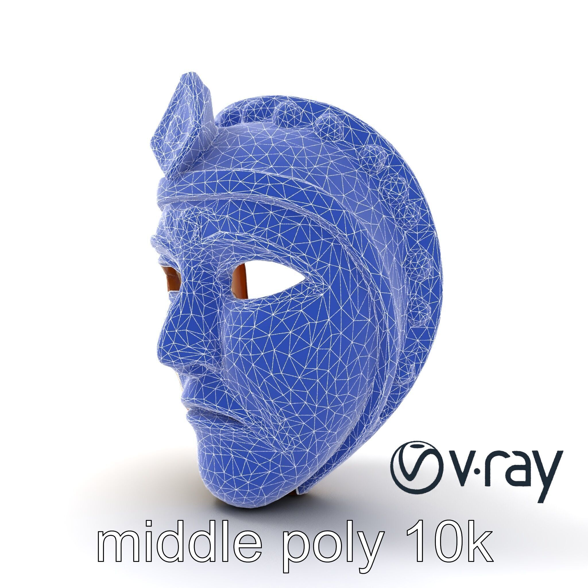 Ceremonial Mask Ancient Ritual model pack Low-poly 3D model_31