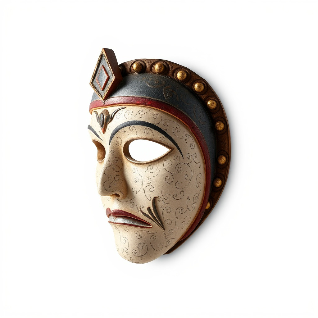 Ceremonial Mask Ancient Ritual model pack Low-poly 3D model_3