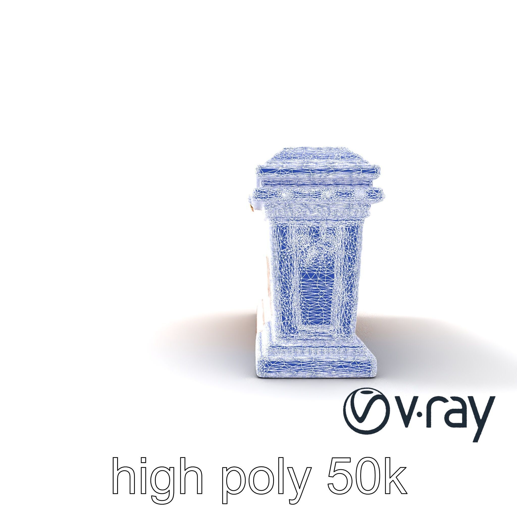 Ancient Egyptian Sarcophagus Sculpture model pack Low-poly 3D model_16