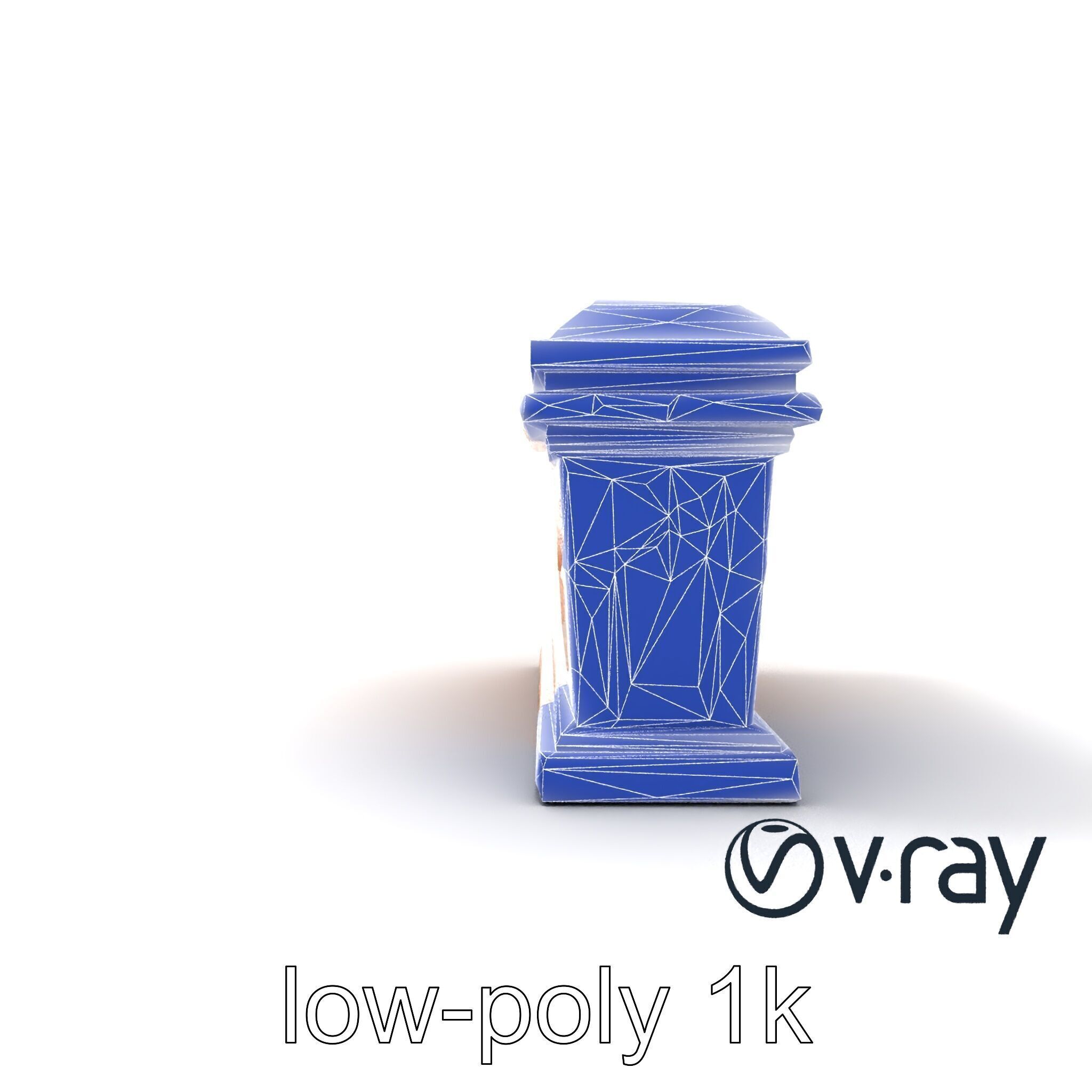 Ancient Egyptian Sarcophagus Sculpture model pack Low-poly 3D model_11